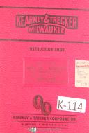 Kearney & Trecker-Milwaukee-Kearney Trecker Milwaukee CK, CH, CSM Milling Machine Operators Manual Year 1951-CH-CK-CSM-01
